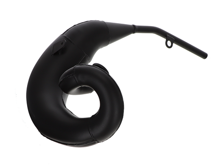 Rennauspuff Yamaha DT 125 schwarz mit Aludämpfer