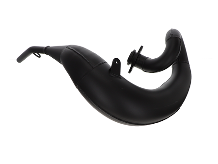 Rennauspuff Yamaha DT 125 schwarz mit Aludämpfer
