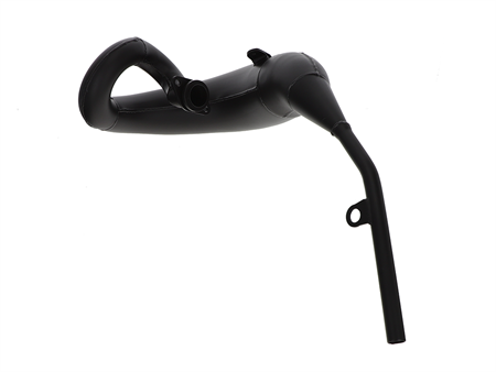 Rennauspuff Yamaha DT 125 schwarz mit Aludämpfer