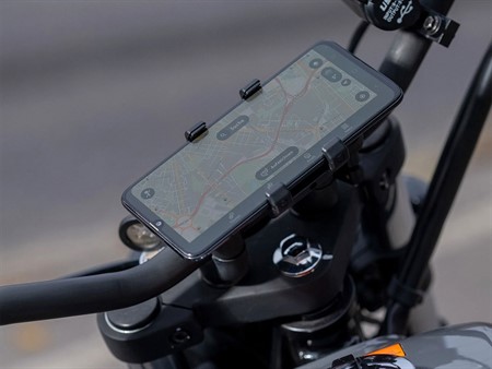 Universelle Smartphone-/Handyhalterung SP Connect LT SPC+, schwarz, mit Spiegelbefestigung