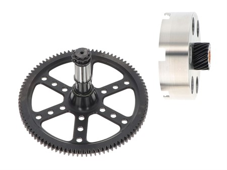 Getriebe MBR Racing 19:96 schräg mit Kupplungskorb Puch E50 standard Kupplung