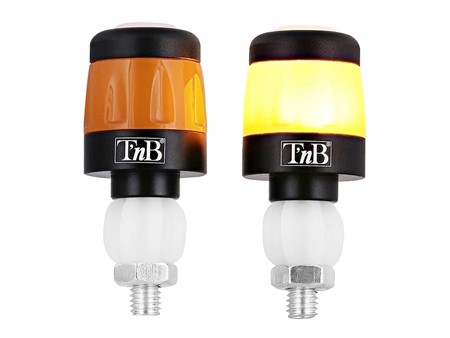 Clignotants LED pour extrémités de guidon, USB-C, noirs, 17,3-22 mm «paire»