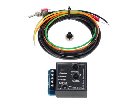 Limiteur de régime "mini" anti-flic réglable (résistance/régulateur tension intégré), allumage vélomoteurs à rupteur 6 V / 12V AC Limiteur de régime "mini" anti-flic réglable (résistance/régulateur tension intégré), allumage vélomoteurs à rupteur 6 V / 12V AC
