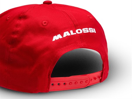Cap MALOSSI «Snapback» rot mit Logo