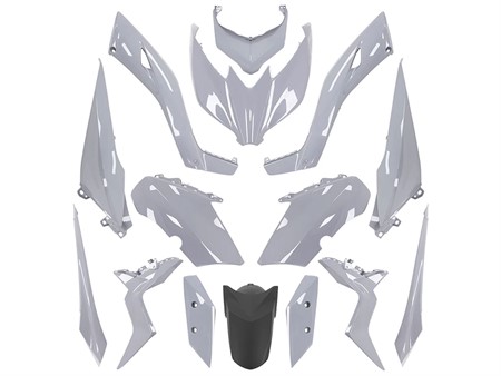 Kit carrosserie 15pcs Gris Nardo / noir, scooter Yamaha X-Max 125-250-300cc (2018-2022) / 400cc (2018-2020) Kit carrosserie 15pcs Gris Nardo / noir, scooter Yamaha X-Max 125-250-300cc (2018-2022) / 400cc (2018-2020)