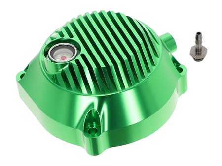 Carter d'embrayage alu vert CNC, pour démarrage par tirette, vélomoteurs Puch E50