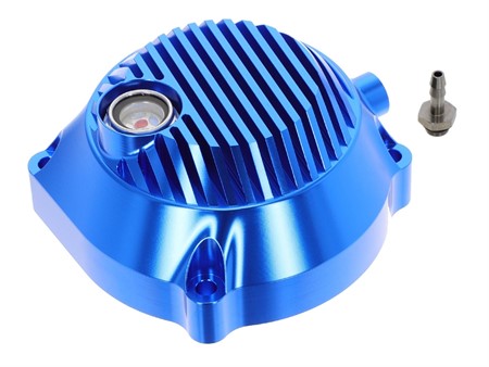 Carter d'embrayage alu bleu CNC, pour démarrage par tirette, vélomoteurs Puch E50