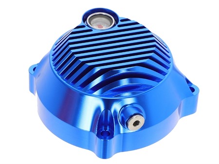 Kupplungsdeckel CNC Aluminium Blau Puch E50 für Seilzugstarter