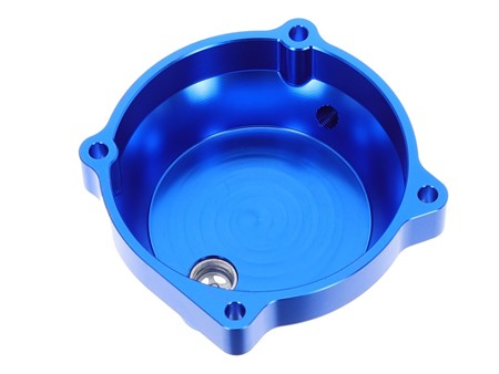 Kupplungsdeckel CNC Aluminium Blau Puch E50 für Seilzugstarter