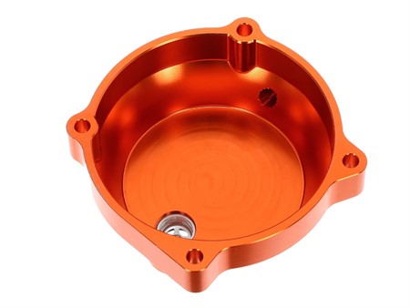 Kupplungsdeckel CNC Aluminium Orange Puch E50 für Seilzugstarter