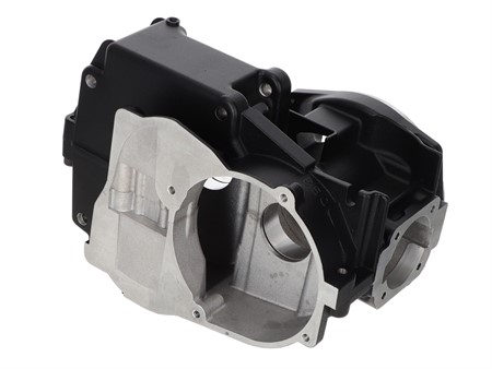 Carter moteur AKOA alésage cylindre Ø47mm "BLACK EDITION" (pour Airsal, Italkit, Metrakit 47mm), vélomoteurs Puch Maxi E50