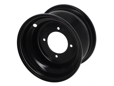 Jante pour quad 7 pouces, 4 trous, en acier noir