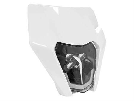 Frontmaske / Lampenmaske LED Universal KTM EXC 2.0 Weiss Frontmaske / Lampenmaske LED Universal KTM EXC 2.0 Weiss