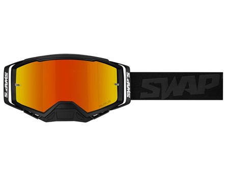 Masque lunette SWAPS cross noir / rouge , taille : univerelle