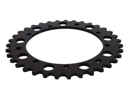 Couronne AKOA alu "noir anodisé" 35 dents, vélomoteurs Puch Maxi