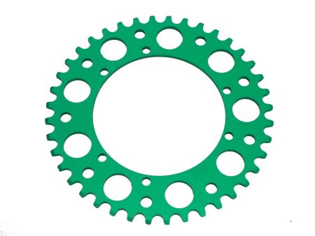 Couronne AKOA alu "vert anodisé" 40 dents, vélomoteurs Puch Maxi Couronne AKOA alu "vert anodisé" 40 dents, vélomoteurs Puch Maxi