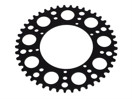 Couronne AKOA alu "noir anodisé" 45 dents, vélomoteurs Puch Maxi Couronne AKOA alu "noir anodisé" 45 dents, vélomoteurs Puch Maxi