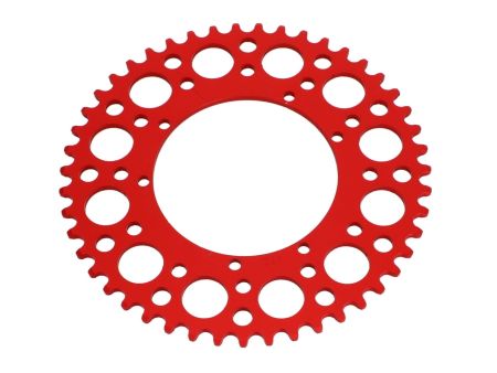 Couronne AKOA alu "rouge anodisé" 47 dents, vélomoteurs Puch Maxi Couronne AKOA alu "rouge anodisé" 47 dents, vélomoteurs Puch Maxi