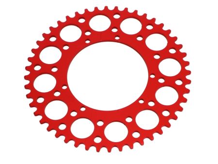 Couronne AKOA alu "rouge anodisé" 48 dents, vélomoteurs Puch Maxi Couronne AKOA alu "rouge anodisé" 48 dents, vélomoteurs Puch Maxi