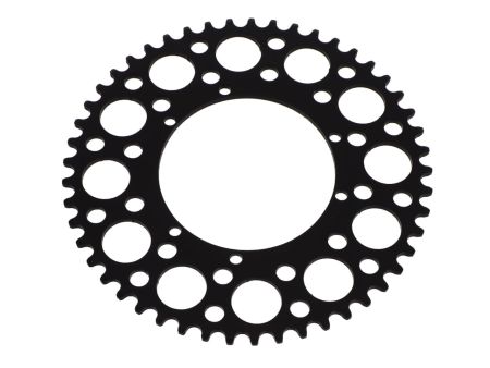 Couronne AKOA alu "noir anodisé" 49 dents, vélomoteurs Puch Maxi Couronne AKOA alu "noir anodisé" 49 dents, vélomoteurs Puch Maxi