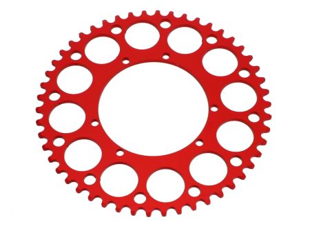 Couronne AKOA alu "rouge anodisé" 50 dents, vélomoteurs Puch Maxi Couronne AKOA alu "rouge anodisé" 50 dents, vélomoteurs Puch Maxi