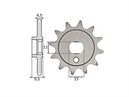 Ritzel Kreidler Florett 415/14 Zähne