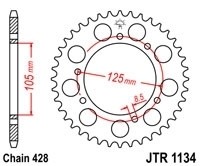 Couronne 56 dents 428, HM Racing CRE 50 à partir de 2002