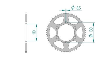 Couronne IGM 48 dents 420, , CPI Supermotard/Supercross 50cc Couronne IGM 48 dents 420, , CPI Supermotard/Supercross 50cc