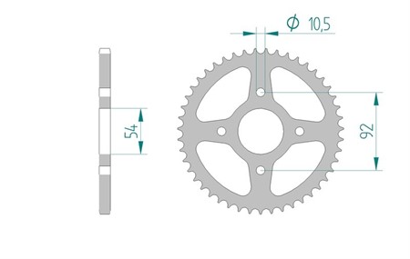 Courronne acier 420 / 60 dents