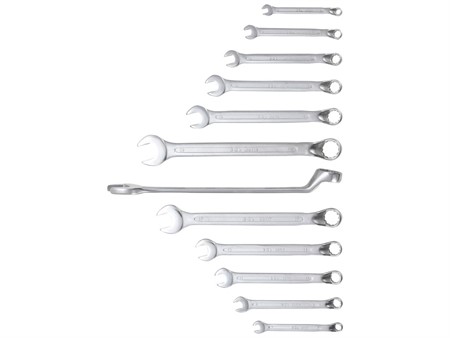 Gabelringschlüssel - Satz verchromt SW 6 - 22 mm 12-teilig
