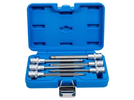 Douille 6 pans imbus rallongée 140mm, taille: 5 à 12mm