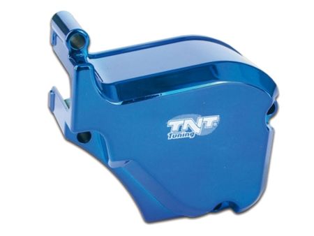 Abdeckung Ölpumpe Derbi >2006 blau eloxiert (Piaggio Motor) Abdeckung Ölpumpe Derbi >2006 blau eloxiert (Piaggio Motor)