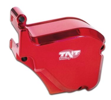 Couvercle de pompe à huile, moteur Derbi D50B0 euro3, rouge Couvercle de pompe à huile, moteur Derbi D50B0 euro3, rouge
