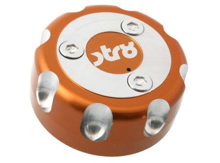 Tankdeckel CNC RACING" STR8, Derbi Senda, Orange Tankdeckel CNC RACING" STR8, Derbi Senda, Orange