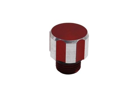 Getriebeöl-Einfüllschraube Minarelli Derbi Senda, Alu CNC, Rot Getriebeöl-Einfüllschraube Minarelli Derbi Senda, Alu CNC, Rot
