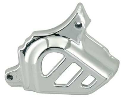 Cache pignon chromé, moto 50cc avec moteur Minarelli AM6 Cache pignon chromé, moto 50cc avec moteur Minarelli AM6