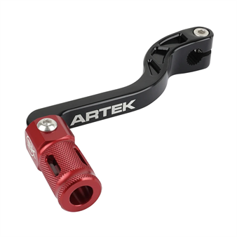 Ganghebel ARTEK Alu CNC schwarz/rot  Derbi / Gilera / Aprilia