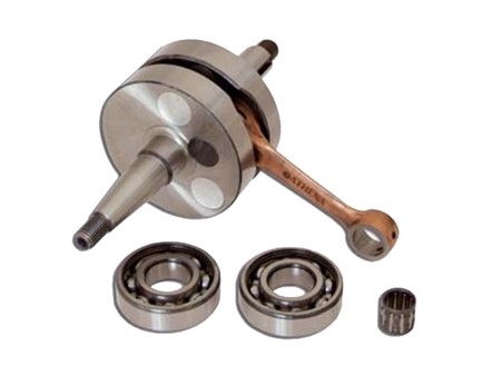 Vilebrequin Athena+roulements, moteur moto Minarelli AM6 Vilebrequin Athena+roulements, moteur moto Minarelli AM6