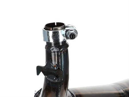 Pot Simonini Thunder carbone, raccord de pot 22mm, Piaggio Si / Grillo