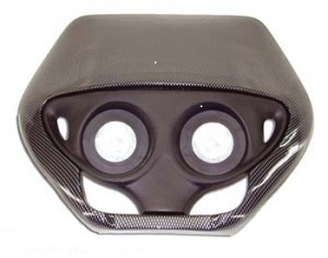 Frontmaske Carbon universal mit Halogenlampe Derb