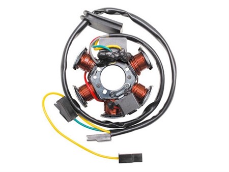 Stator pour allumage Motoforce, moteur 50cc Minarelli AM6 / Derbi EBE / EBS / D50B0 / D50B1 Stator pour allumage Motoforce, moteur 50cc Minarelli AM6 / Derbi EBE / EBS / D50B0 / D50B1