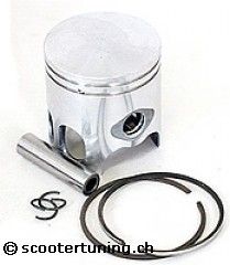Piston complet Hebo Manston Racing double deck 47.6mm alu pour Derbi jusqu' à '05 Piston complet Hebo Manston Racing double deck 47.6mm alu pour Derbi jusqu' à '05