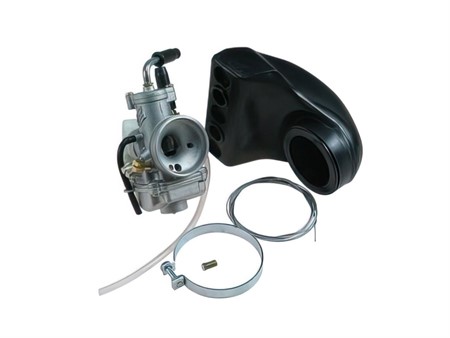 Polini CP Vergaser 17.5mm, vorbereitet für Zugchoke, für Vespa 50cc mit 16.16 Ansaugstutzen