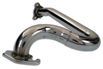Coude d'échappement libre INOX, scooter CPI 50cc 2T Coude d'échappement libre INOX, scooter CPI 50cc 2T