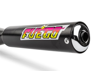 Pot d'échappement Tecno Boss noir, vélomoteurs Puch