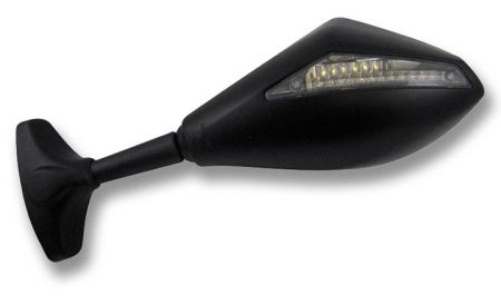 Rückspiegel-Set mit integr. LED-Blinker, für Verkleidungs-Montage, schwarz, CE Rückspiegel-Set mit integr. LED-Blinker, für Verkleidungs-Montage, schwarz, CE