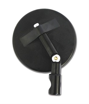 Rétroviseur pour embout de guidon, rond, avec charnière, 40mm noir, homlogué ->2016 Rétroviseur pour embout de guidon, rond, avec charnière, 40mm noir, homlogué ->2016