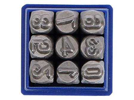Schlagzahlen 0-9 / 5mm (10 Stück)