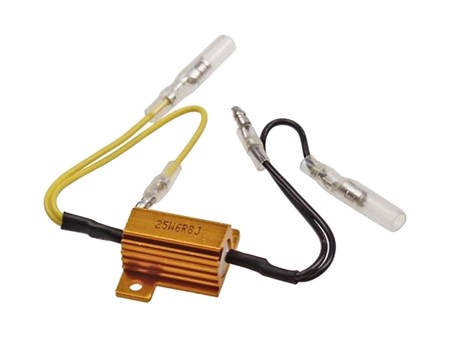 Résistance 6.8 Ohm / 25W / pour clignotants à led's (1 pcs) Résistance 6.8 Ohm / 25W / pour clignotants à led's (1 pcs)