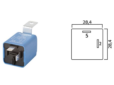 Blinkerrelais 12V 30W elektronisch LED 2 Pins